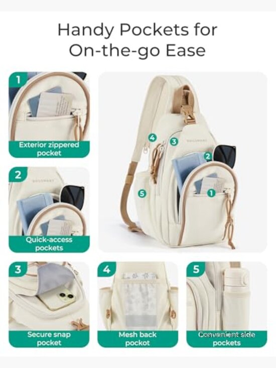 Small Crossbody Sling Bag Backpack Anti-Theft Daypack main image 3
